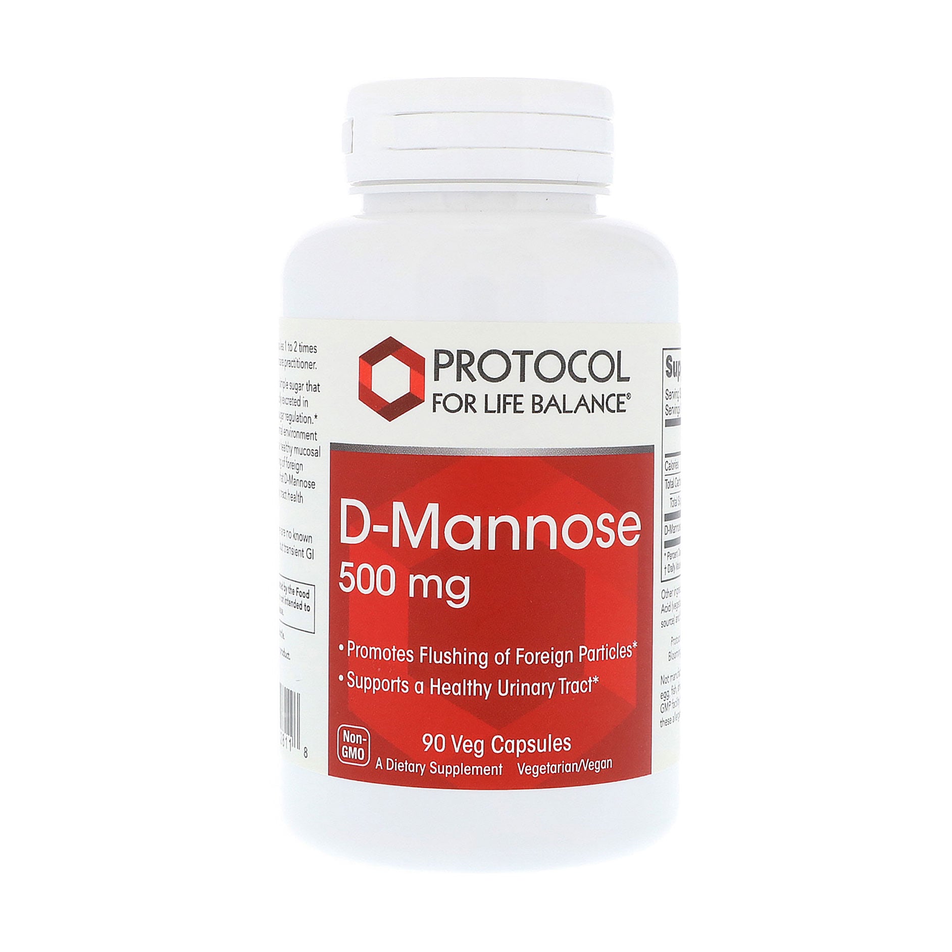 Д-Маноза Protocol For Life Balance D-Mannose 500 мг, 90 веганських капсул